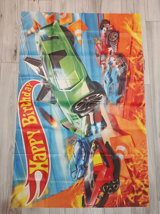 Decor fundal nou pentru petrecere zi de nastere mașini Hotwheels