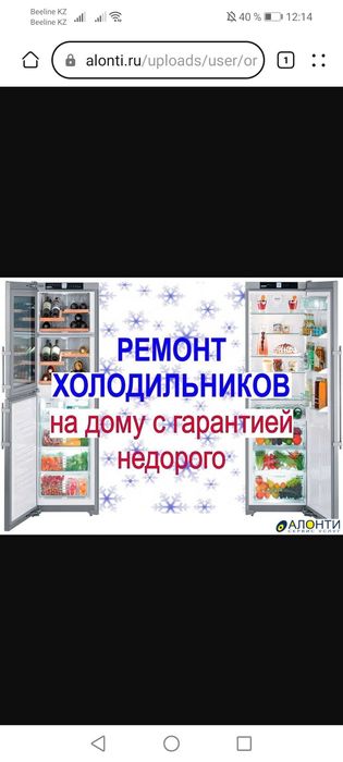 Ремонт холодильников морозильников с выездом