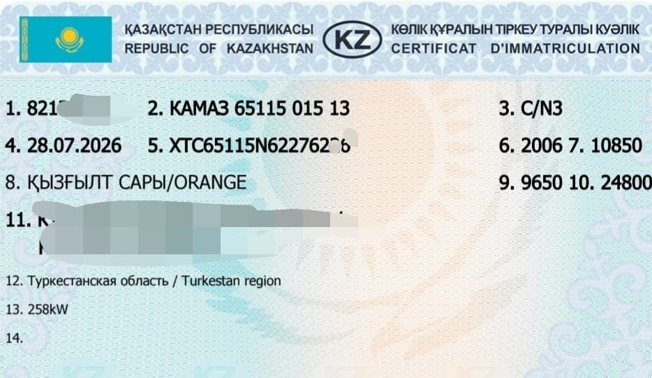 Самосвал КАМАЗ триначка петначка