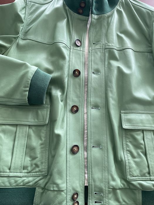 Geaca de piele mărimea 50- 52 Lanificio Italia