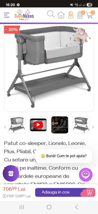 Patut Lionelo Co Sleeper si Tricicleta Spinstep 2 plus