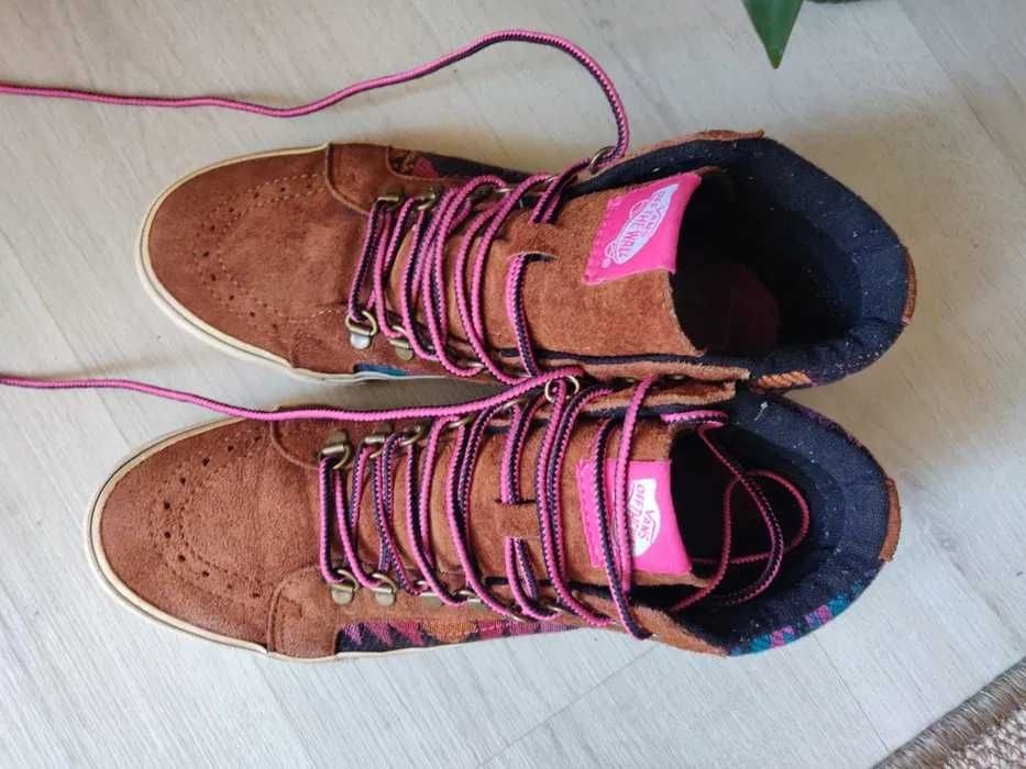 Vans unisex, piele+textil, 38, US 7.5, mid ankle