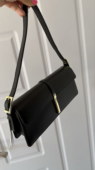 Gino Rossi стилна черна чанта