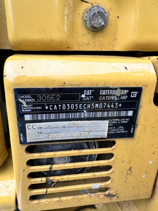 Excavator 5 tone Caterpillar 305E2 an 2018 ore 3200 senile nefololosit