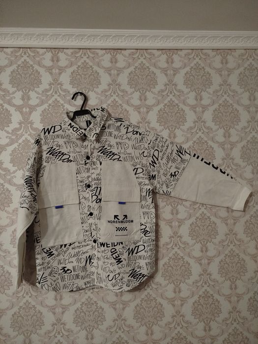 oversize рубашек с принтом