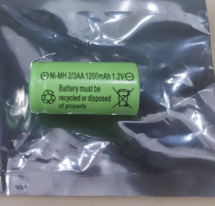 Аккумуляторы 2/3AA 1.2 вольта