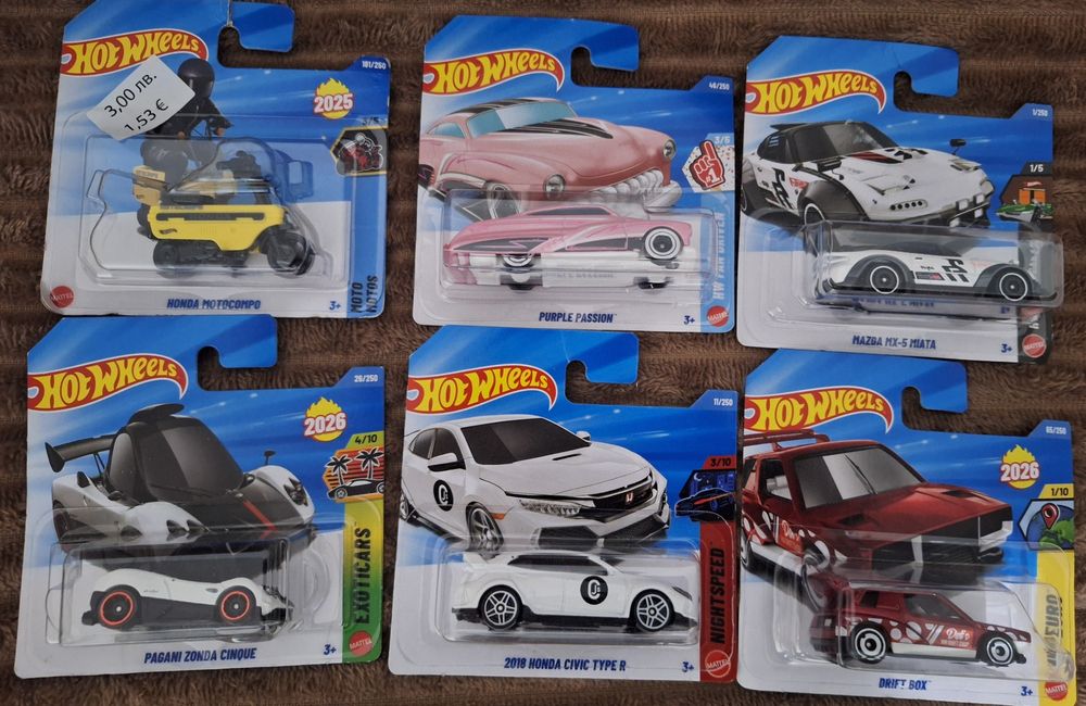 Hot wheels колички