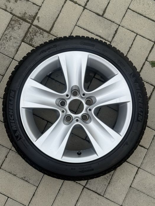 Vând set 4 jante originale BMW Style 327 + anvelope iarnă – 17”