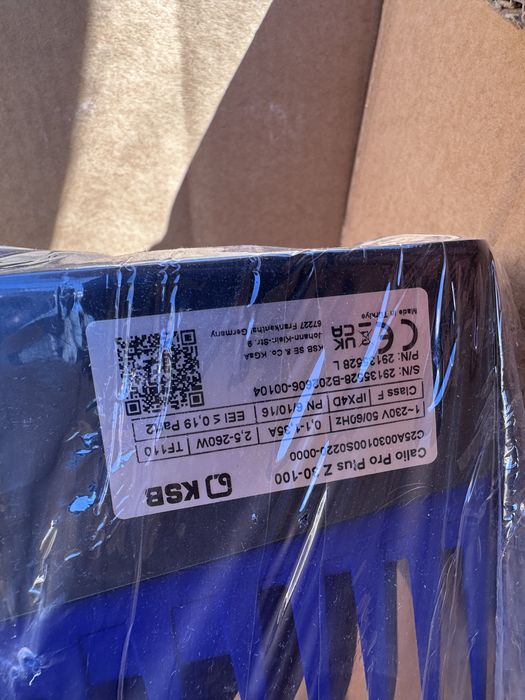 KSB calio proplus z30-100 Pompa recirculare dubla