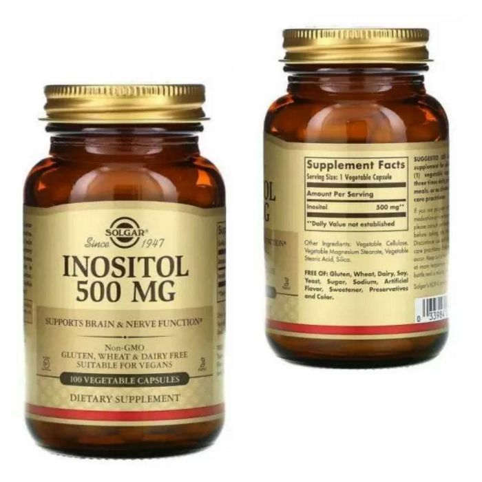 Инозитол Solgar, Inositol Capsules
500мг 100 капсул