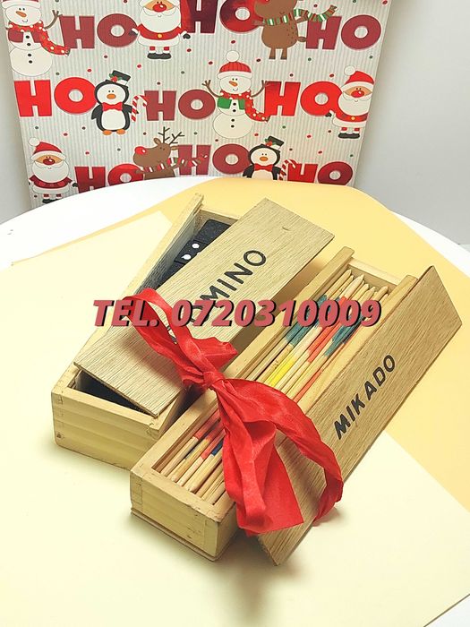 Pachet Craciun  Joc Marocoo mikadoSi Domino  Transport Gratuit