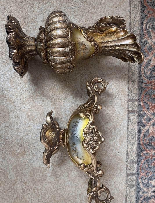 Set decoratiuni vaza si fructiera