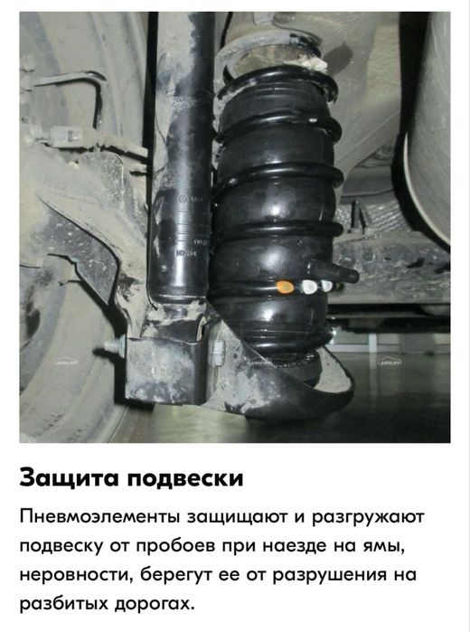 Пневмабаллоны на пружины