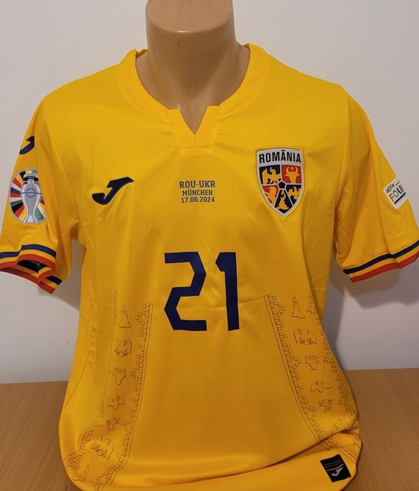 Tricou Romania nationala ca la Euro 2024 fotbal colectie cadou