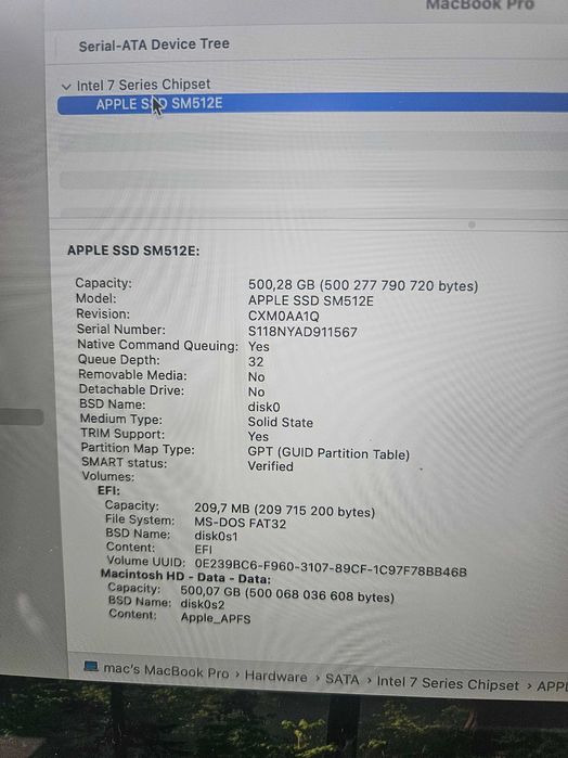 Macbook Pro 15 Retina, 16GB Ram, Quad Core i7, 512GB SSD, Nvidi GPU, Mac OS Sequoia, Много добро състояния