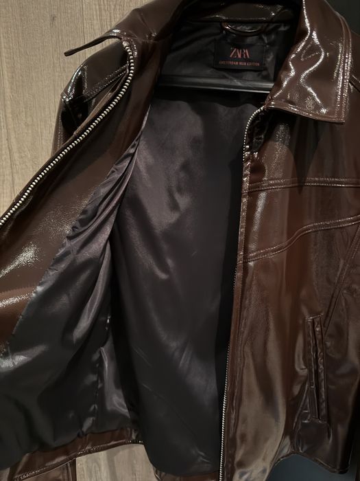 Мъжко кожено яке Бордо