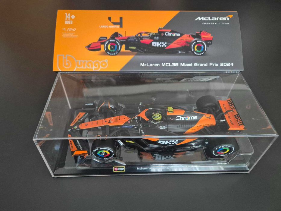 Bburago F1 - McLaren MCL38 Miami Grand Prix 2024