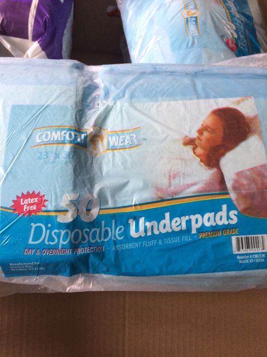 Пеленки одноразовые, непромокаемые, мягкие, США.