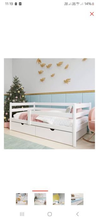 Детский кровать с матрасом