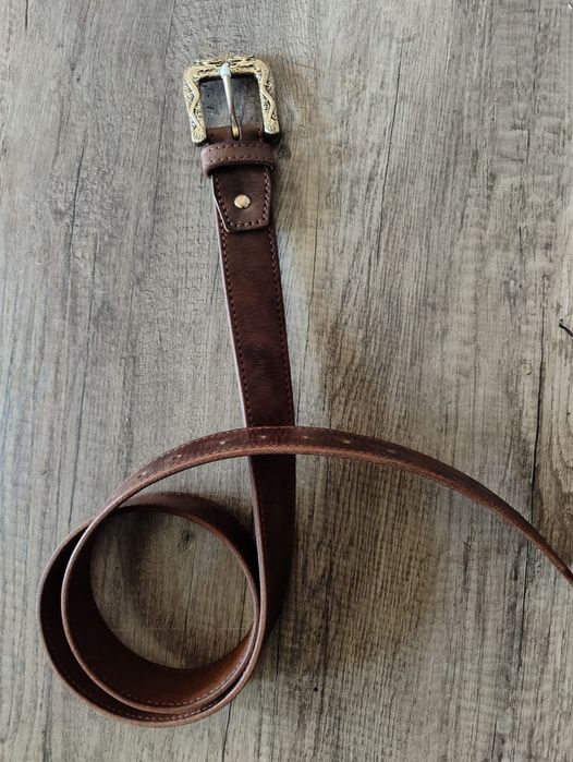 Ремень из кожи | подарок для мужчины | ручная работа