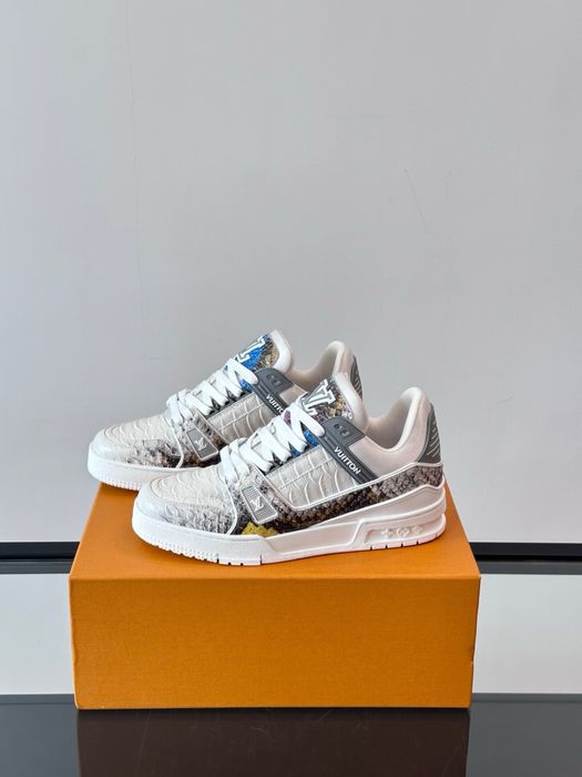 Adidasi Louis Vuitton Trainer piele piton Premium