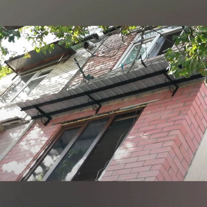 Установка за пару часов Козырьки над лоджии Ролики для белья