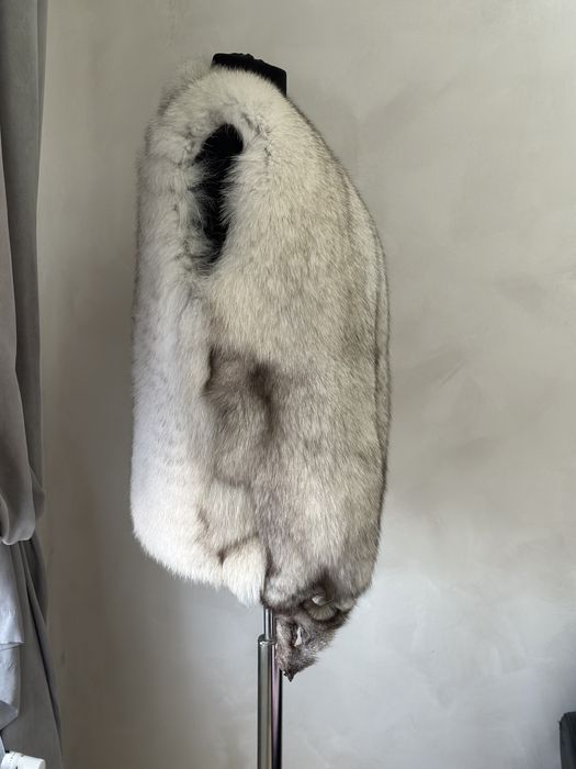 Vesta blana naturală vulpe polară deosebita