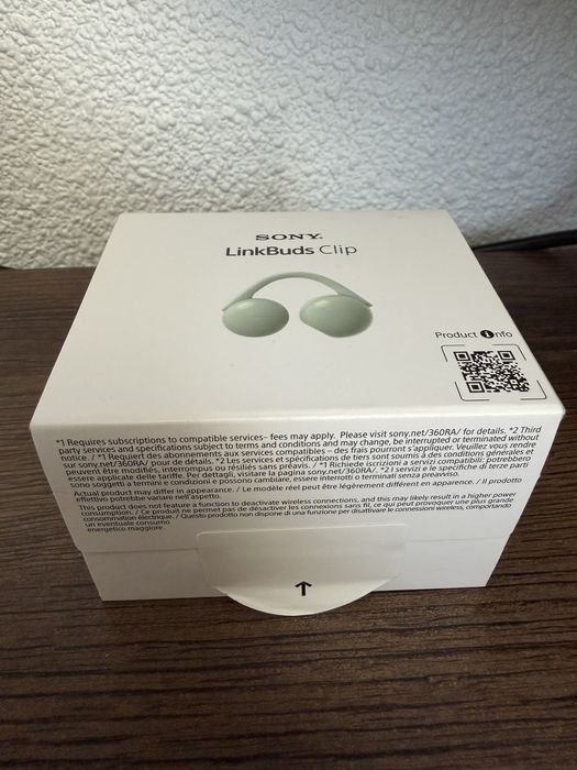 Casti SONY LinkBuds Clip WF-LC900B, True Wireless, Bluetooth, Open-ear, Microfon, verde