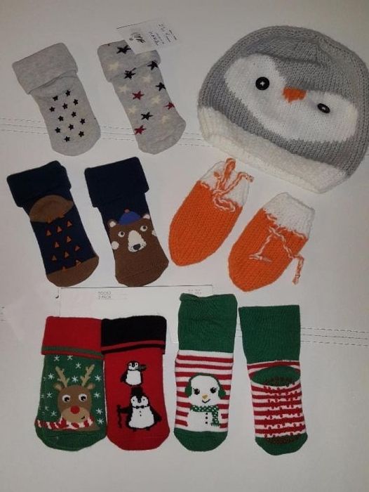 НМ чорапи, шапка и ръкавички, комплект / пижама Waikiki