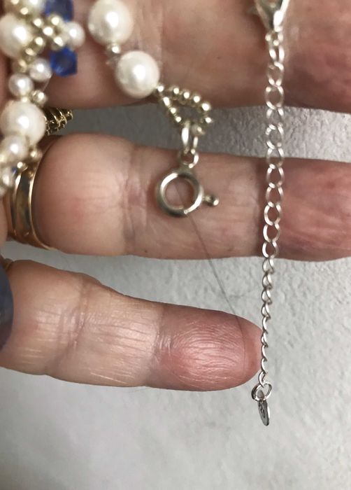 Colier si cercei handmade cu perle si cristale swarovski