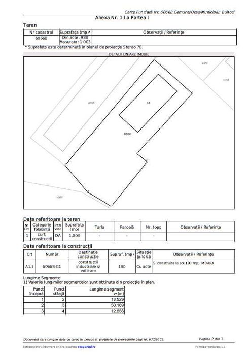 Clădire 190 m2 cu teren compact de 1000 m2 în Buhoci, toate utilitățile, pentru locuință sau activități comerciale