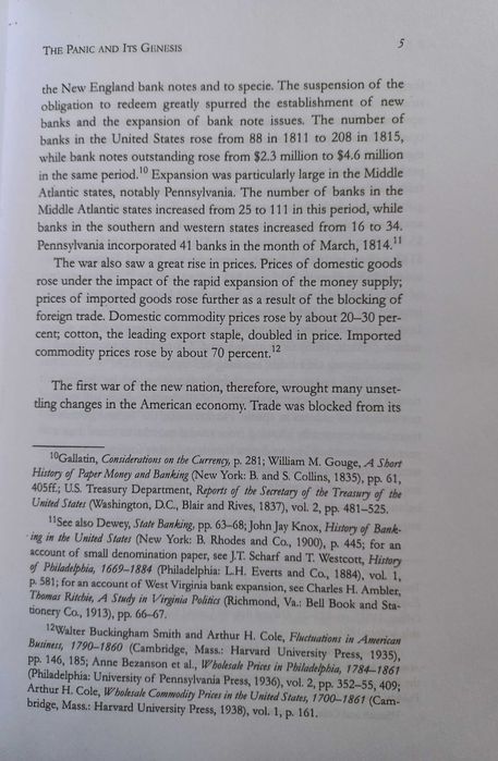 The Panic Of 1819 : Reactions and Policies