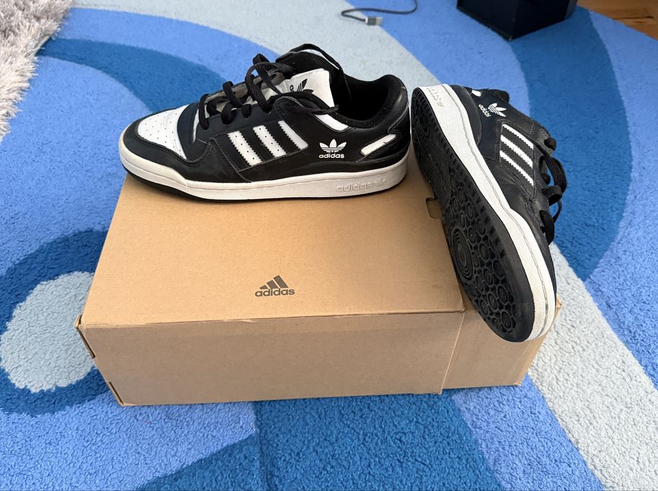Adidas Forum Alb si Negru