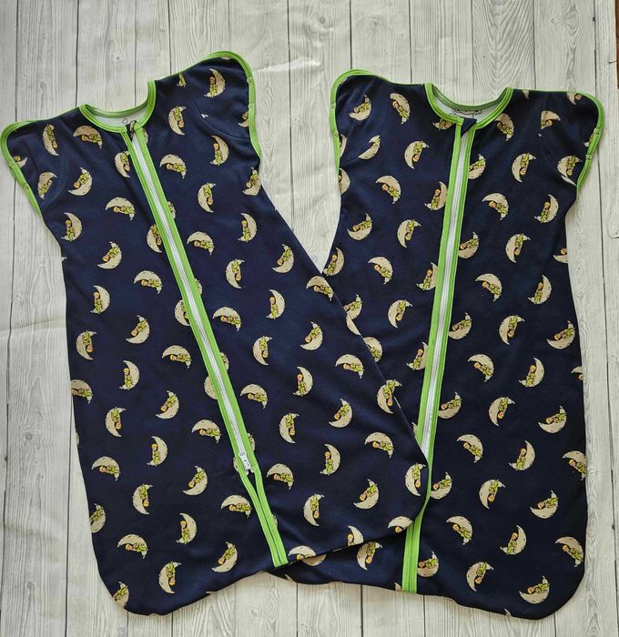 Нов бебешки спален чувал с цип 2 броя