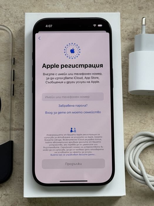 ПЕРФЕКТЕН! Apple iPhone 16 Pro 128GB Black Titanium 100% батерия