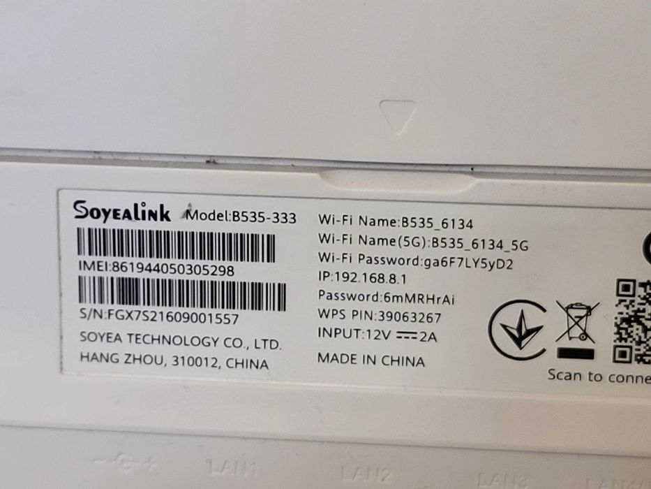 Router 4G+(HUAWEI ) model B535-333 400Mbps LTE CAT 7 WiFi wireless