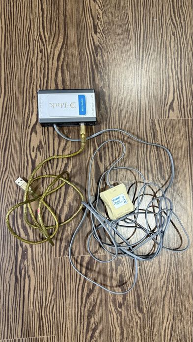 ADSL модем D-Link с кабелями