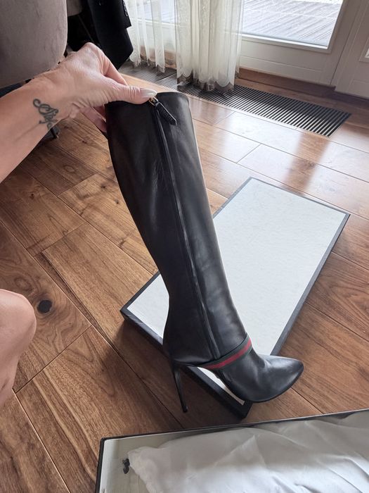 Уникални ботуши Гучи-100% автентични,носени 2-3 пъти