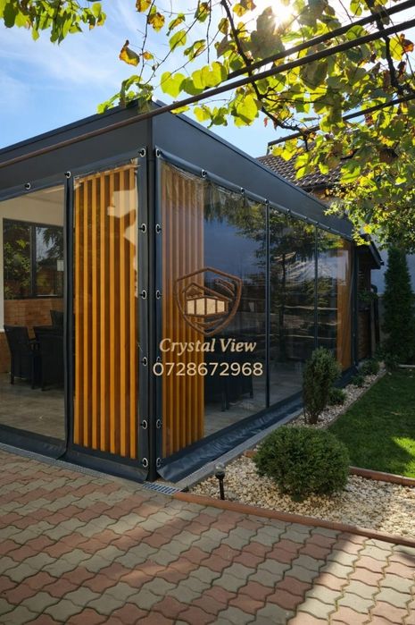 Închideri terase si foisoare cu folie transparentă