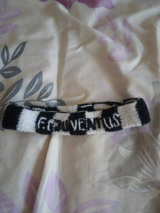 Плетена шапка с емблема на ЮВЕНТУС,чорапи,плетена лента за чело