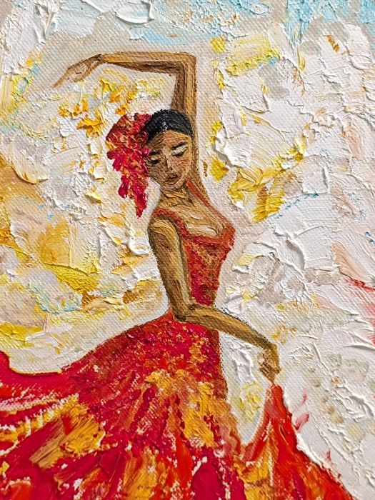 Маслена картина ФЛАМЕНГО, рамка