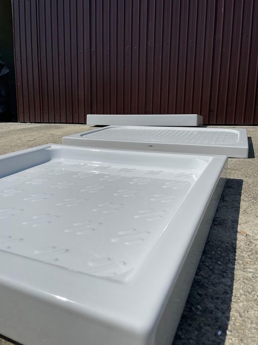 2 x Cădițe Duș Ceramice Premium 120x80 cm – Noi – Antiderapante