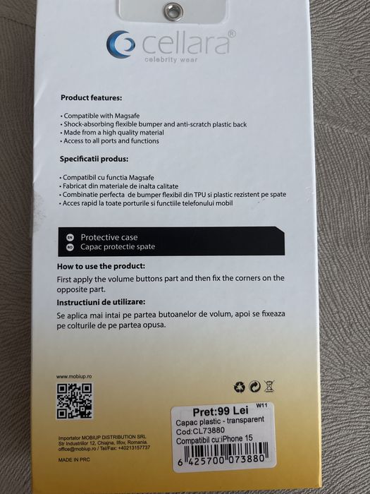 Husa Iphone 15 transparenta