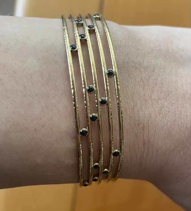 Bratara otel inoxidabil placat cu aur 18K