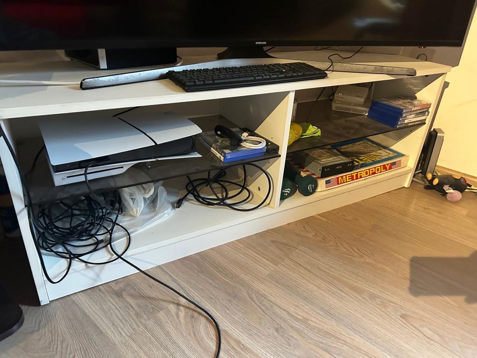 Masura cafea comoda TV alba lemn masiv birou