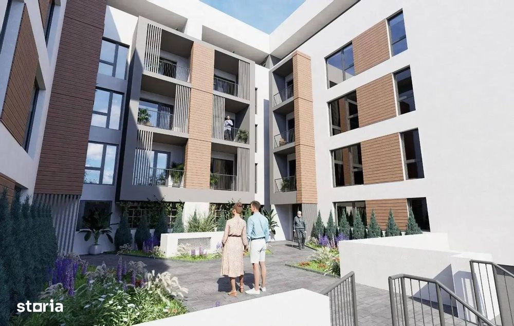 Apartament 2 camere cu gradina proiect nou zona Pallady