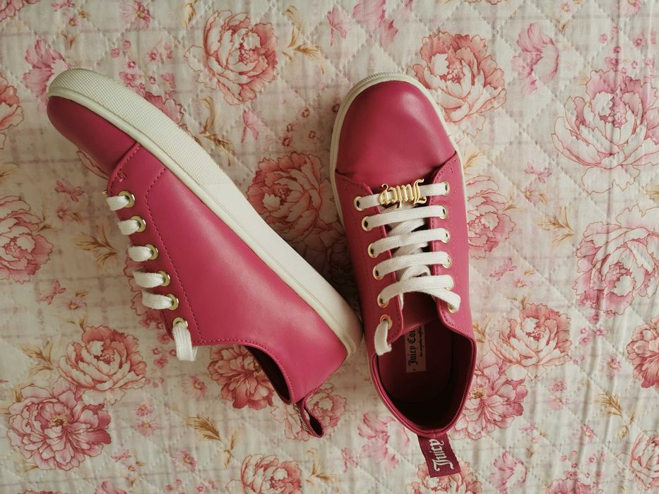 Juicу Couture розови дамски гуменки кецове маратонки размер 36