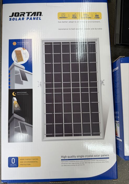 LED прожектор Соларна улична лампа JORTAN 100 W стойка дистанционно