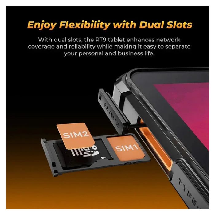 Tableta Oukitel RT9 10.1 inch  orange  256gb 24gb ram 11000mAh battery, dual-sim , ip68, SIGILATA