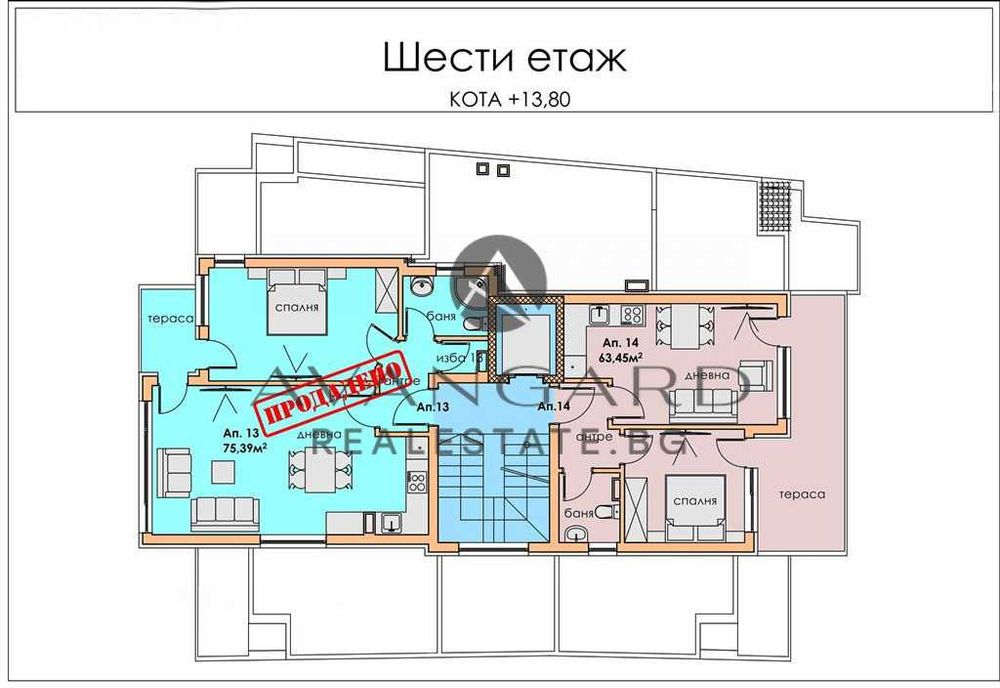 Продава се Двустаен апартамент в Пловдив, Център - 65 кв.м за 1350 €/кв.м - Снимка #3